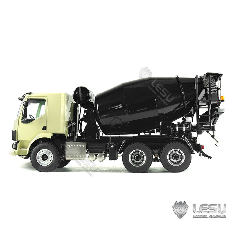 LESU 1/14 6x6 Metal RC Concrete Car Radio Controlled Mixer Truck Lights Assembled Chassis With Lights Sound System Servo