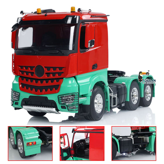 1/14 6x4 RC Tractor Truck Remote Control Car Model Painted Assembled Upgraded Model ESC Servo Motor Light Sound RC Hobby Model