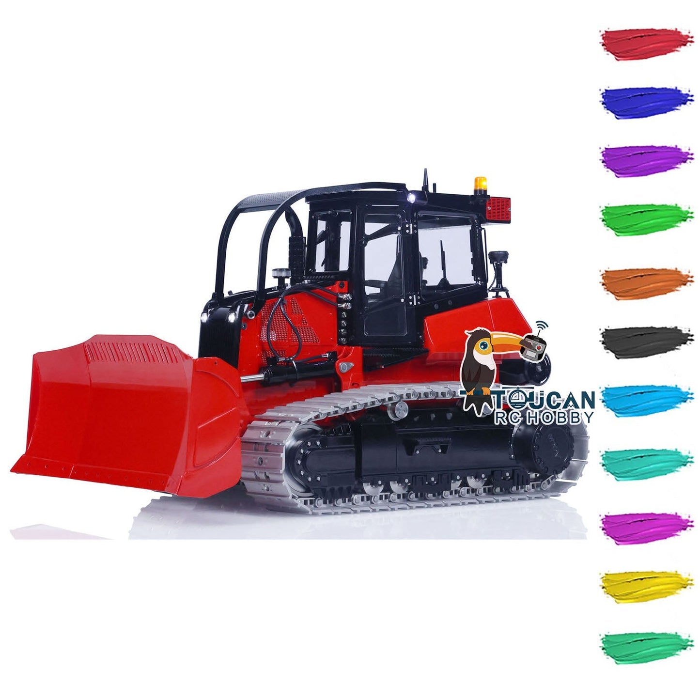 LESU Metal 1/14 Hydraulic RC Bulldozer Aoue 850K RTR Remote Control Dozer Hobby Model Electric Car Painted Assembled