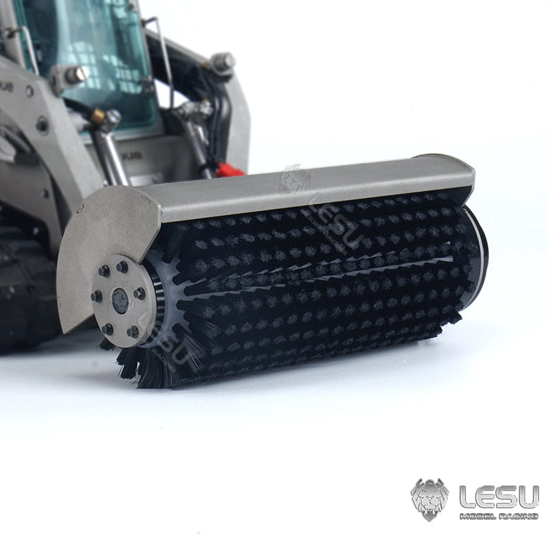 LESU 1/14 Metal Hydraulic Aoue-LT5 RC Tracked Skid-Steer Loader KIT Model Dozer Blade Shovel Hay Clamp Bucket Rake Sweeper Track