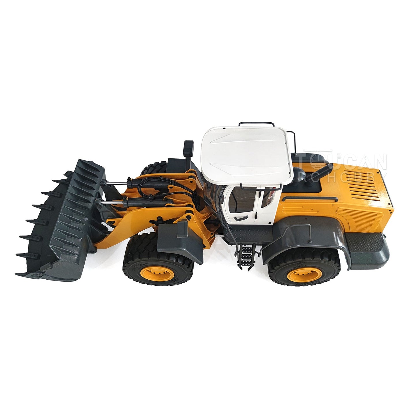 JDMODEL 1/14 870K K870 RC Wheeled Loader Hydraulic Metal Truck Assembled Painted I6S Radio Light Sound System Valve Pump ESC Motor