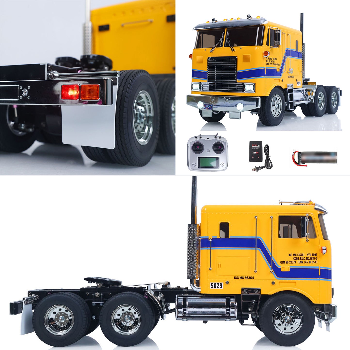 TOUCAN 1/14 RTR Remote Control DIY Tractor Truck 6*4 TAMIYA Chassis 56304 3Speed Transmission Light Sound System Flysky Radio Ready to Run