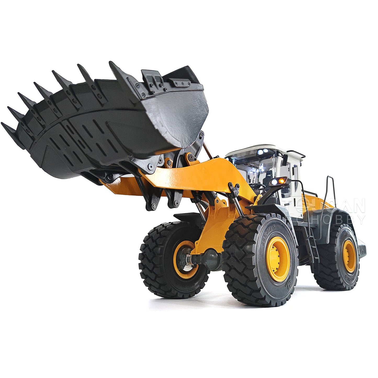 JDMODEL 1/14 870K K870 RC Wheeled Loader Hydraulic Metal Truck Assembled Painted I6S Radio Light Sound System Valve Pump ESC Motor