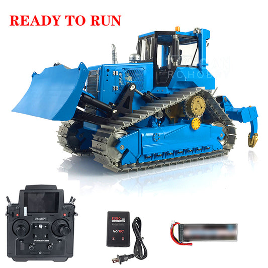 LESU 1/14 RC Hydraulic Bulldozer Aoue DT60 Remote Control Crawler Dozer Model Sound Lights RTR/KIT Optional Versions