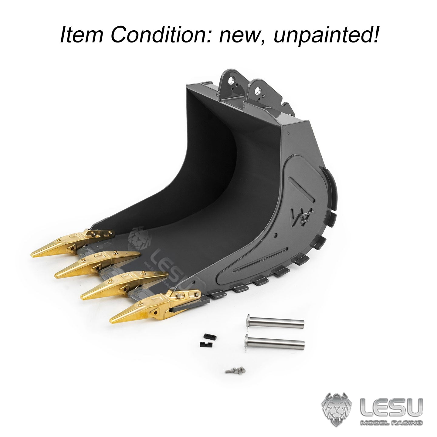 Metal Original Bucket B0030-G for LESU LR956 PC360 ET26L SK500 ET26B ET36L 1/14 RC Hydraulic Excavator Remote Control Digger RC Constraction Car