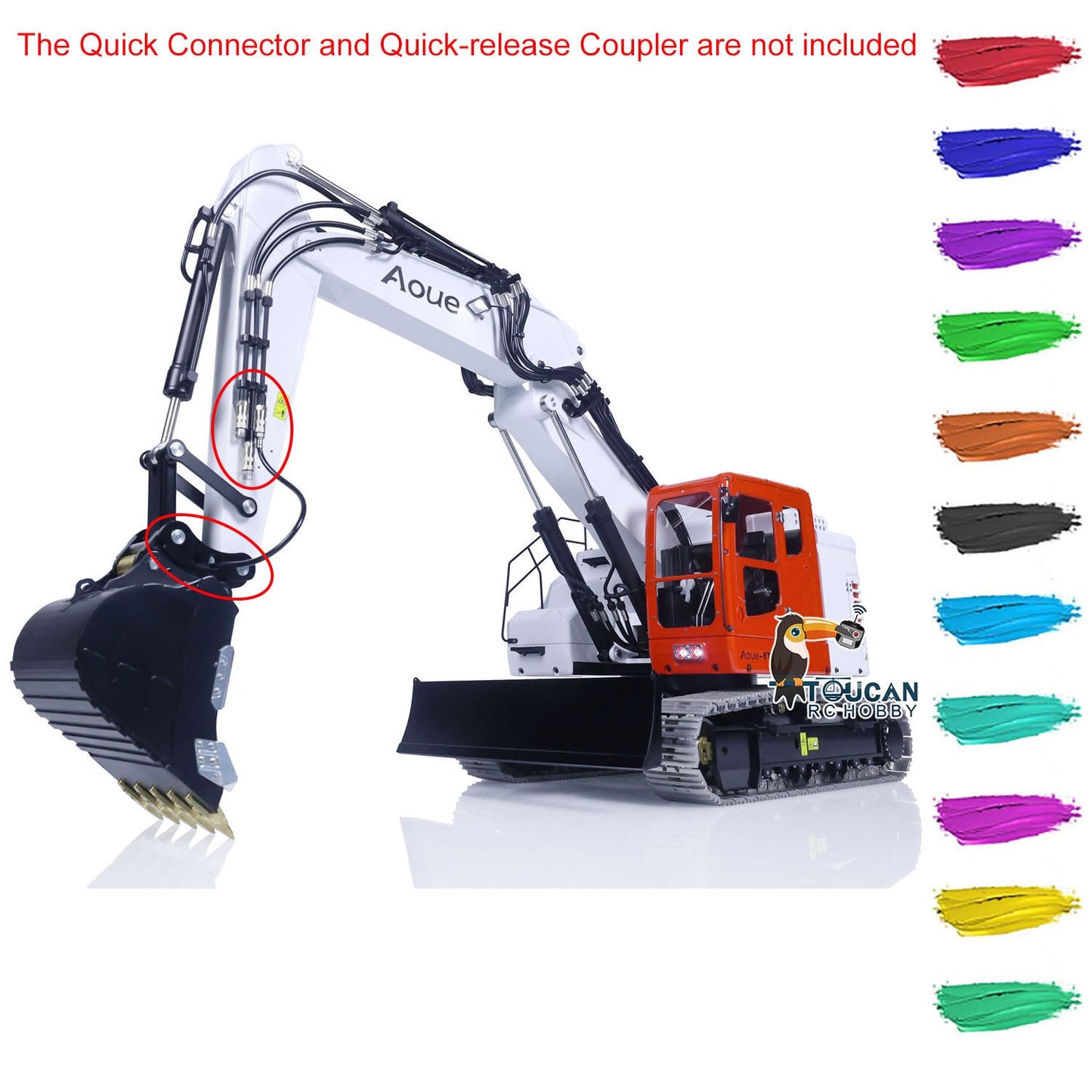 LESU Metal Aoue ET26L 1/14 Hydraulic RC Excavator Assembled Painted Radio Control Digger Hobby Model Emulated Contruction Vehicle