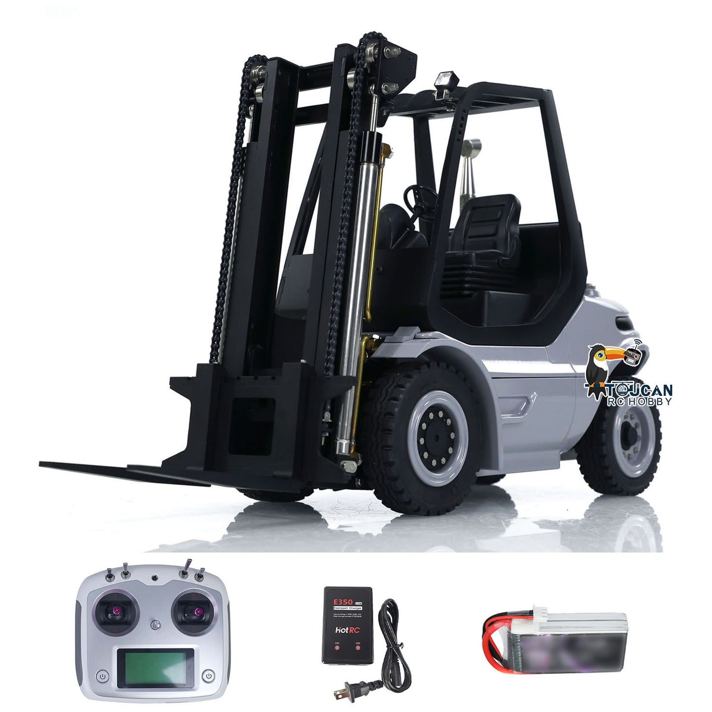 LESU 1/14 Hydraulic RC Forklift Remote Control Fork Lift Truck Transfer Car Model