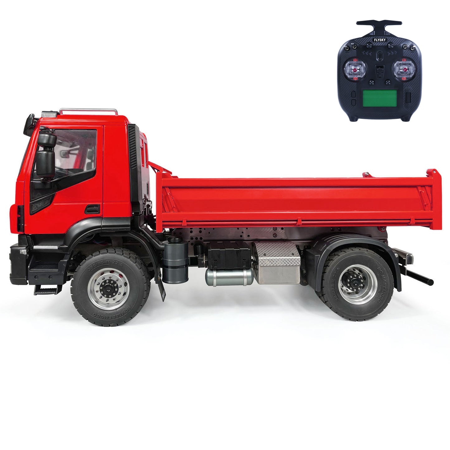 1/14 4x2 Metal RC Hydraulic Tipper 2-speed Remote Control Dump Trucks Hobby Model Car Sound Light System Painted Assembled Vehicle