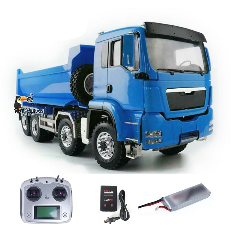 8x8 LESU 1/14 Hydraulic RC Dumper Truck RTR Remote Control Tipper Car Model