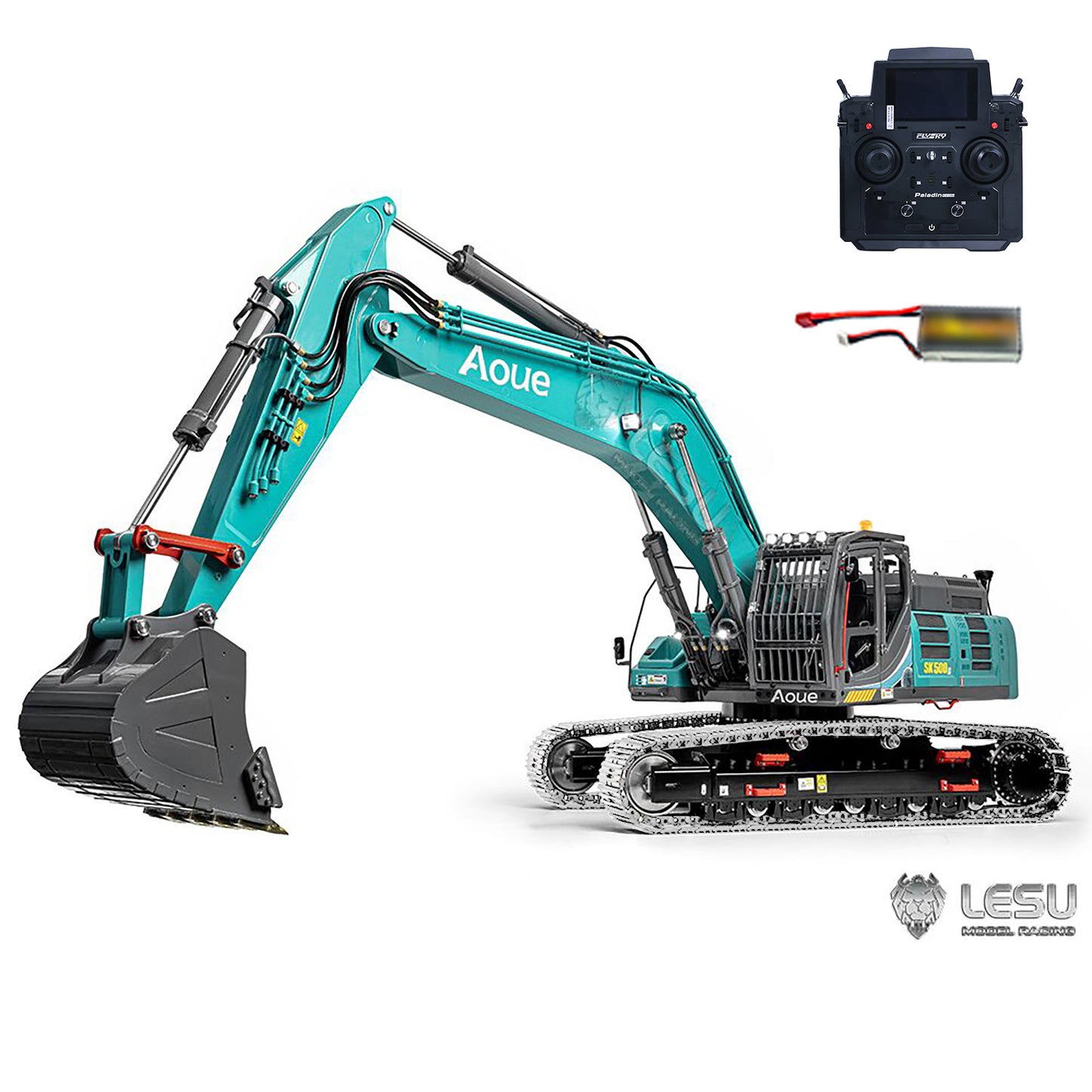 LESU SK500 1/14 RC Hydraulic Excavator PL18EV Lite RTR Remote Control Diggers Simulation Model Optional Tracks Colors Light