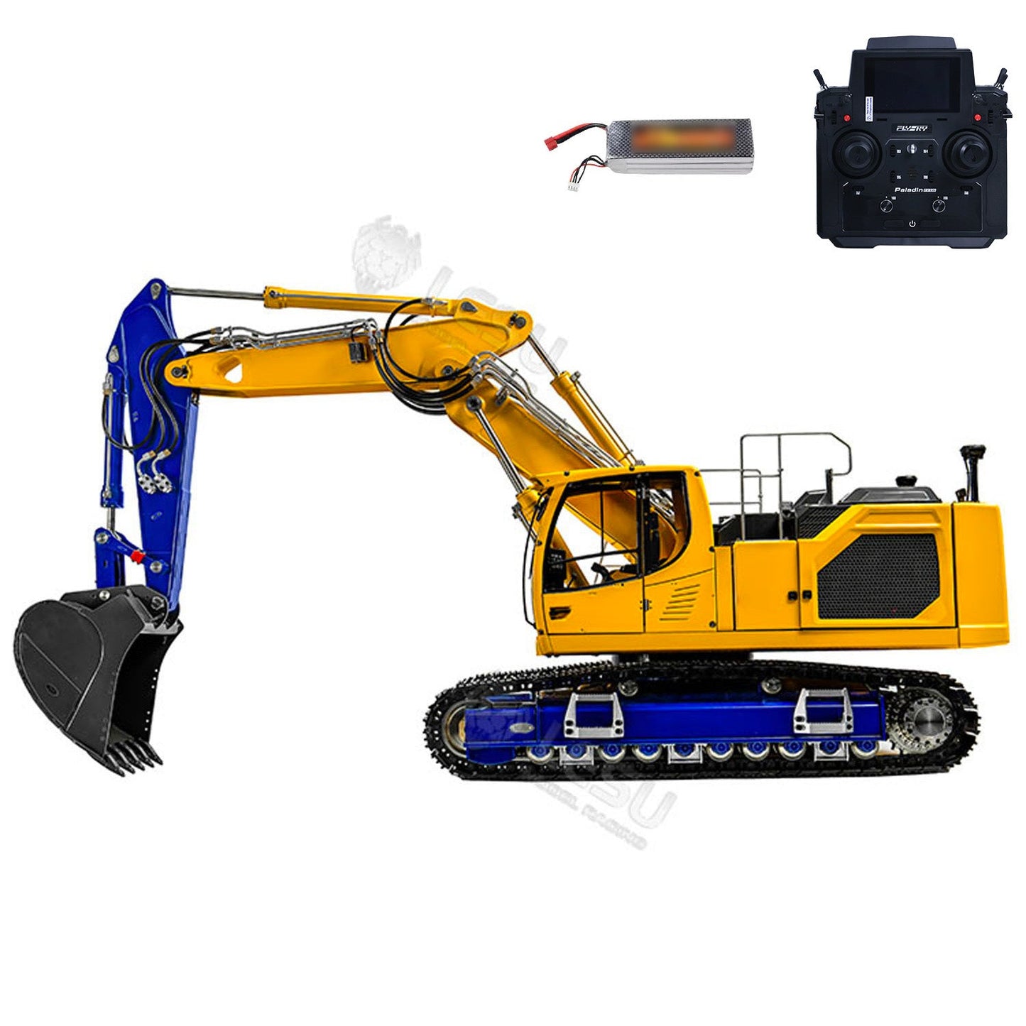 1/14 LESU LR945 3 Arms RC Hydraulic Excavator RTR Radio Control Digger DIY Model FlySky PL18EV Lite Light System Ready to Run