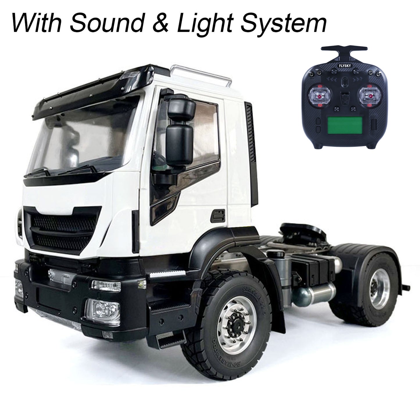 1/14 4x2 RC Tractor Truck 2-speed Radio Control Car Assembled and Painted Simulation Model Differential Lock Axle