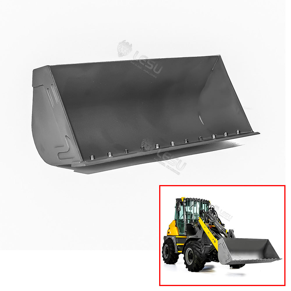 LESU AT1050 1/14 Hydraulic RC Fork Loader Painted Assembled Car Telescopic Arm Metal Sieve Shovel Rake Bucket Fork Gripper