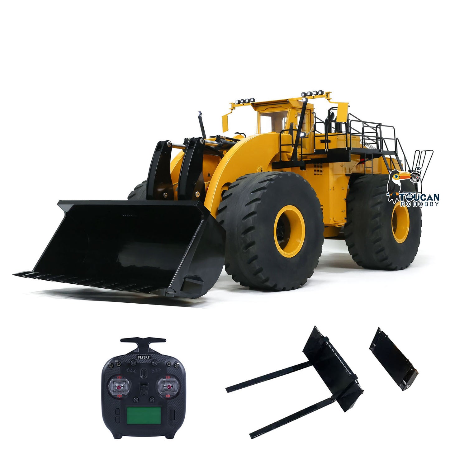 150KG! 1/14 RC Hydraulic Loader Heavy Duty L2350 Remote Control Construction Vehicles with Sound Light Smoke