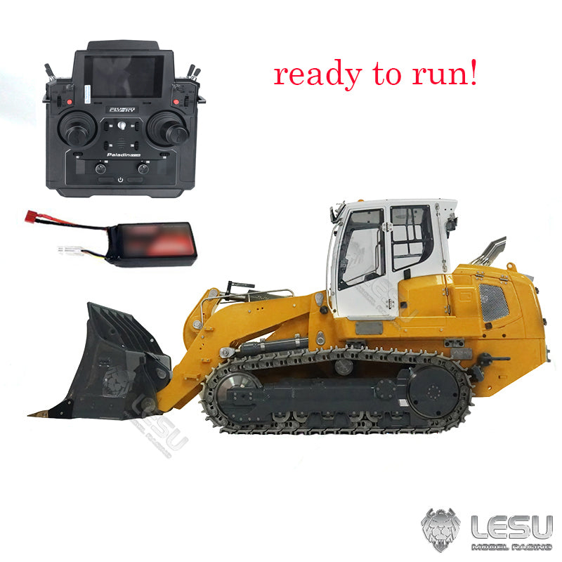 LESU 1/14 Metal 636 Hydraulic Tracked 2CH Valve RC Assembled and Painted Loader PL18EVLITE Radio Light Sound System Motor