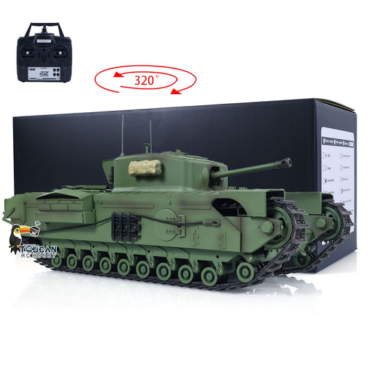 Tongde 1/16 RC Battle Tank Churchill Mk.VII Remote Controlled Panzer Electric Infantry Fighting Vehicles Optional Versions