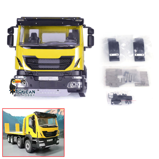 Plastic RC Car Cabin Body Shell for 1/14 RC Tipper Cars Remote Control Truck Painted Partially Assembled DIY Model