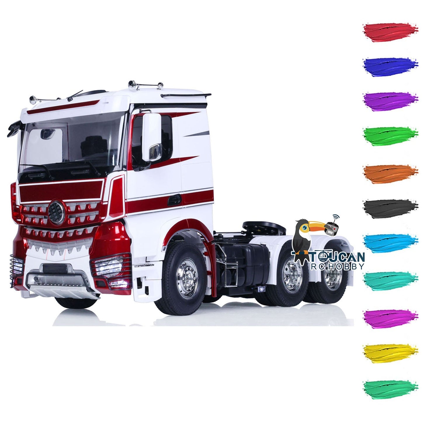 Toucan Hobby 1/14 6x4 RC Tractor Truck 3363 Remote Control Car Model Lights Optional Versions Painted Assembled