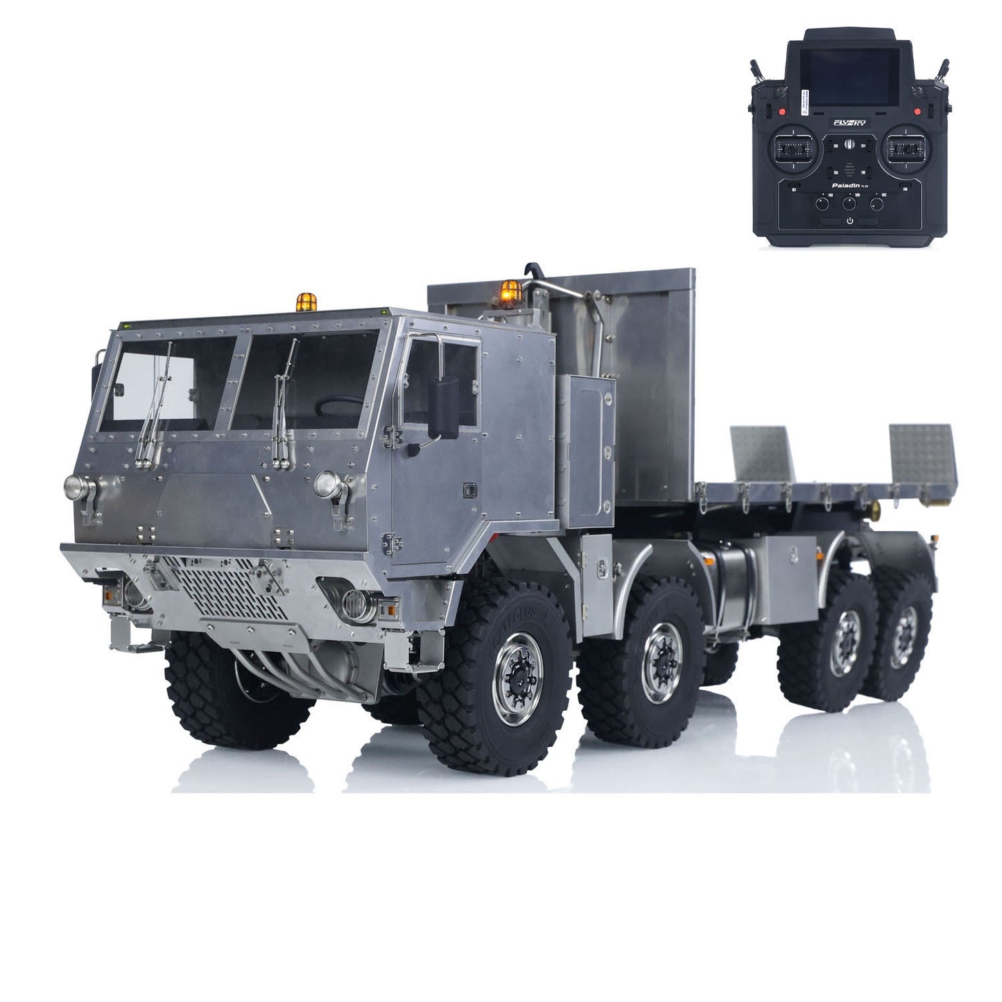 Metal 1/14 RC Hydraulic Off Road Military Truck T815 Remote Control 3Speed 8*8 Roll on off Dumper Model Paladin ST8 Radio
