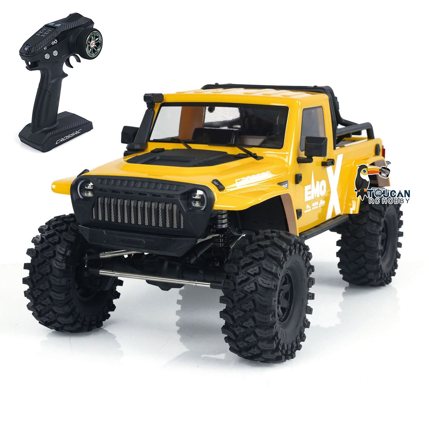 CROSSRC 1/8 Painted RC Crawler Car 4X4 EMO X Remote Control Off-road Vehicles PNP Hobby Models Emulated Vehicle Toys