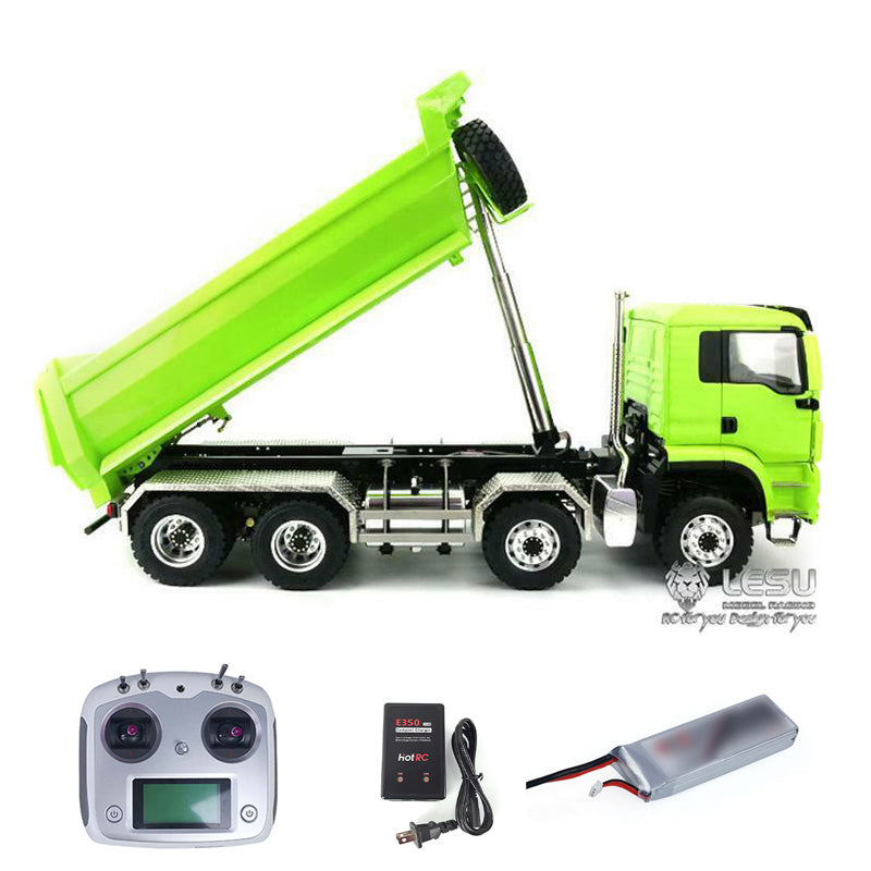 8x8 LESU 1/14 Hydraulic RC Dumper Truck RTR Remote Control Tipper Car Model