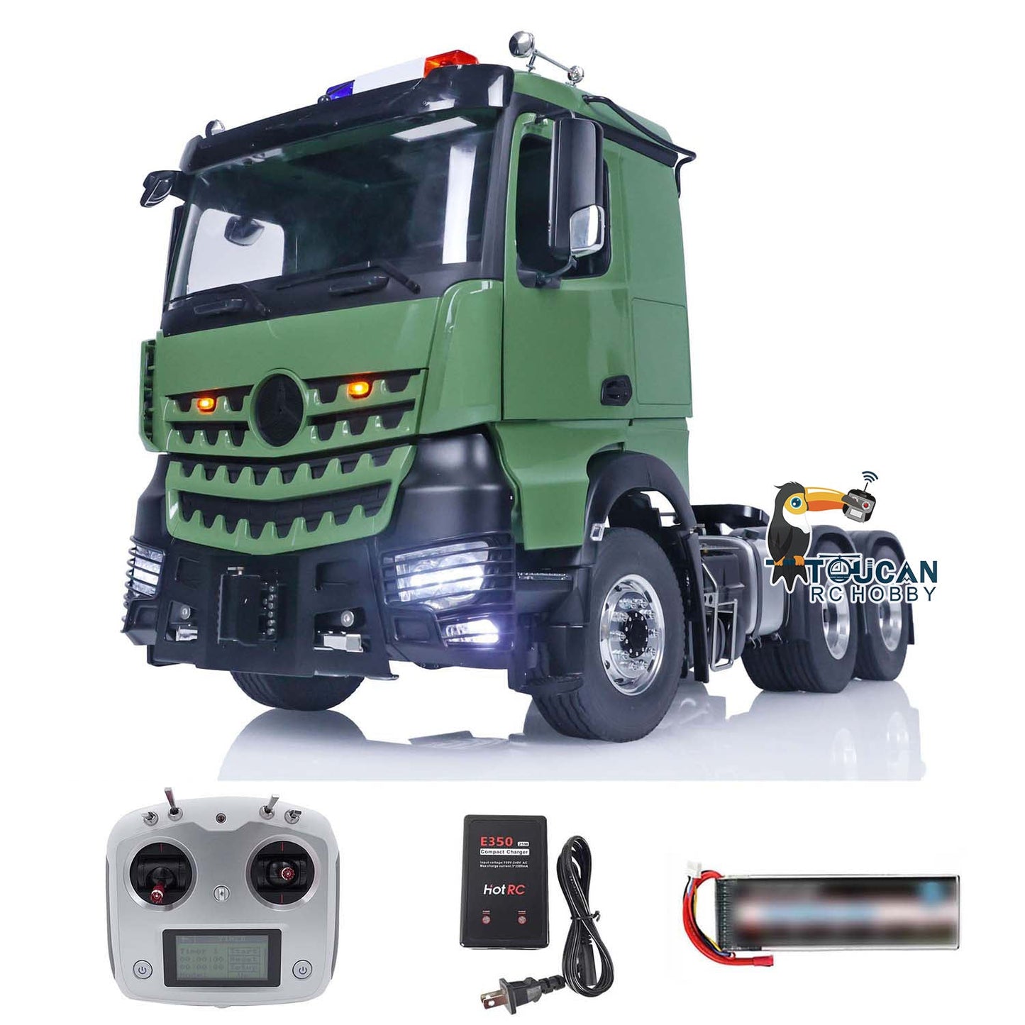1/14TOUCAN 6*6 RC Tractor Truck I6S RTR Radio Control Car Painted and Assembled Hobby Model 2-speed Gearbox Sounds ESC Servo