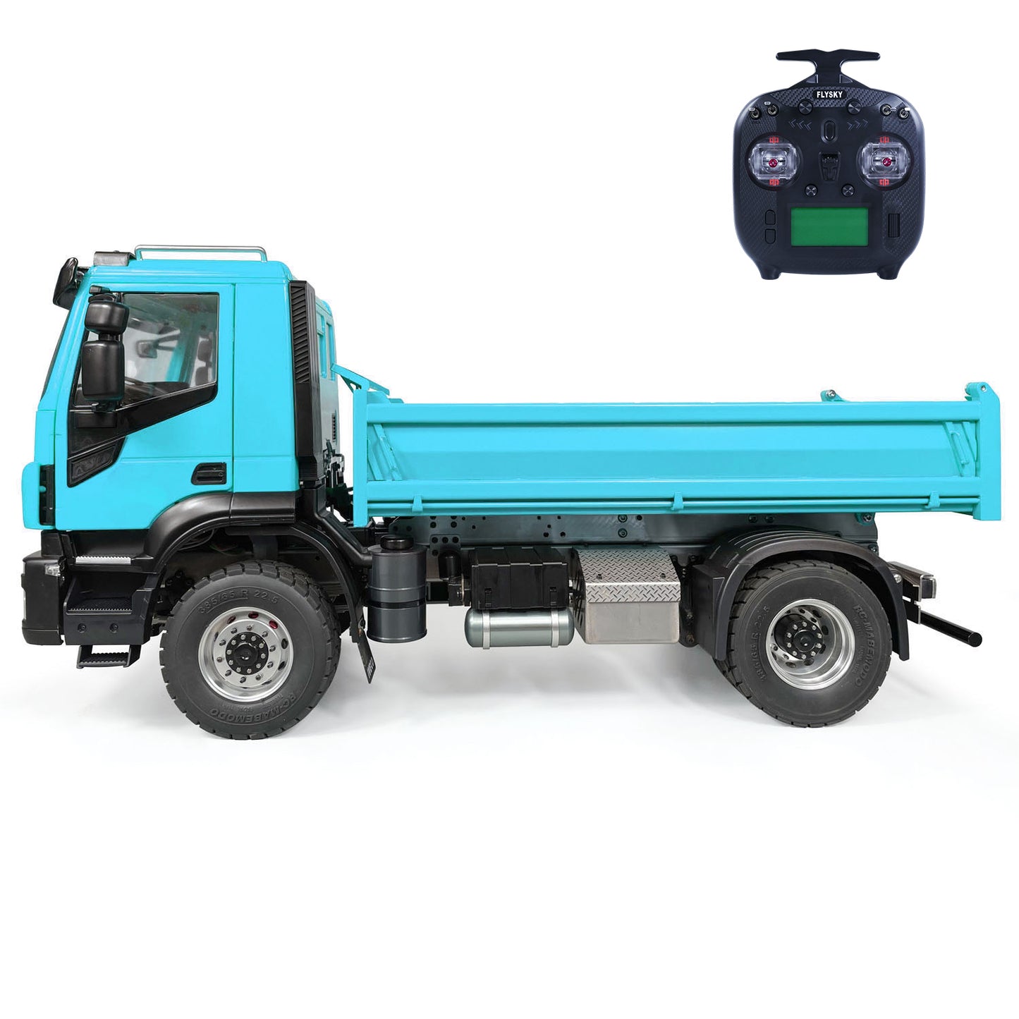 1/14 4x2 Metal RC Hydraulic Tipper 2-speed Remote Control Dump Trucks Hobby Model Car Sound Light System Painted Assembled Vehicle