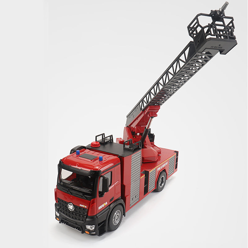SOLD OUT US STOCK HUINA Toy 1/14 561 2.4G Sprayable Scaling Ladder Fire Truck Tractor RC Model Car