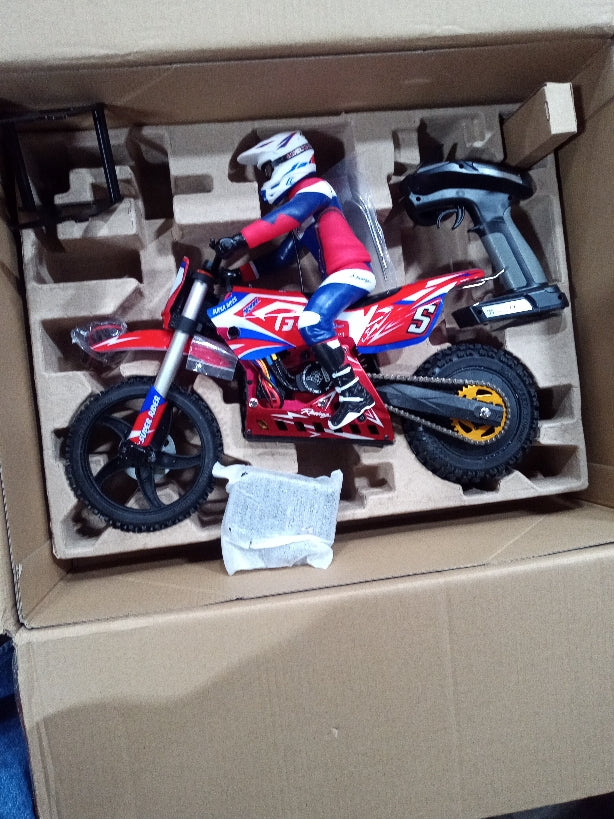 US STOCK Second Hand Skyrc Super Rider SR5 1/4 Scale Red RTR RC Motor Bike Model Balance Battery