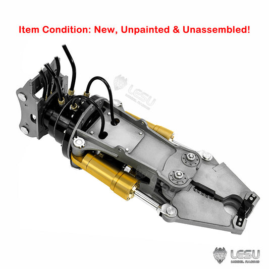 Metal Hydraulic Tongs DIY Shear for LESU LR960 1/14 RC Demolition Excavator Heavy Machine B0027 B0028 DIY Construction Vehicle