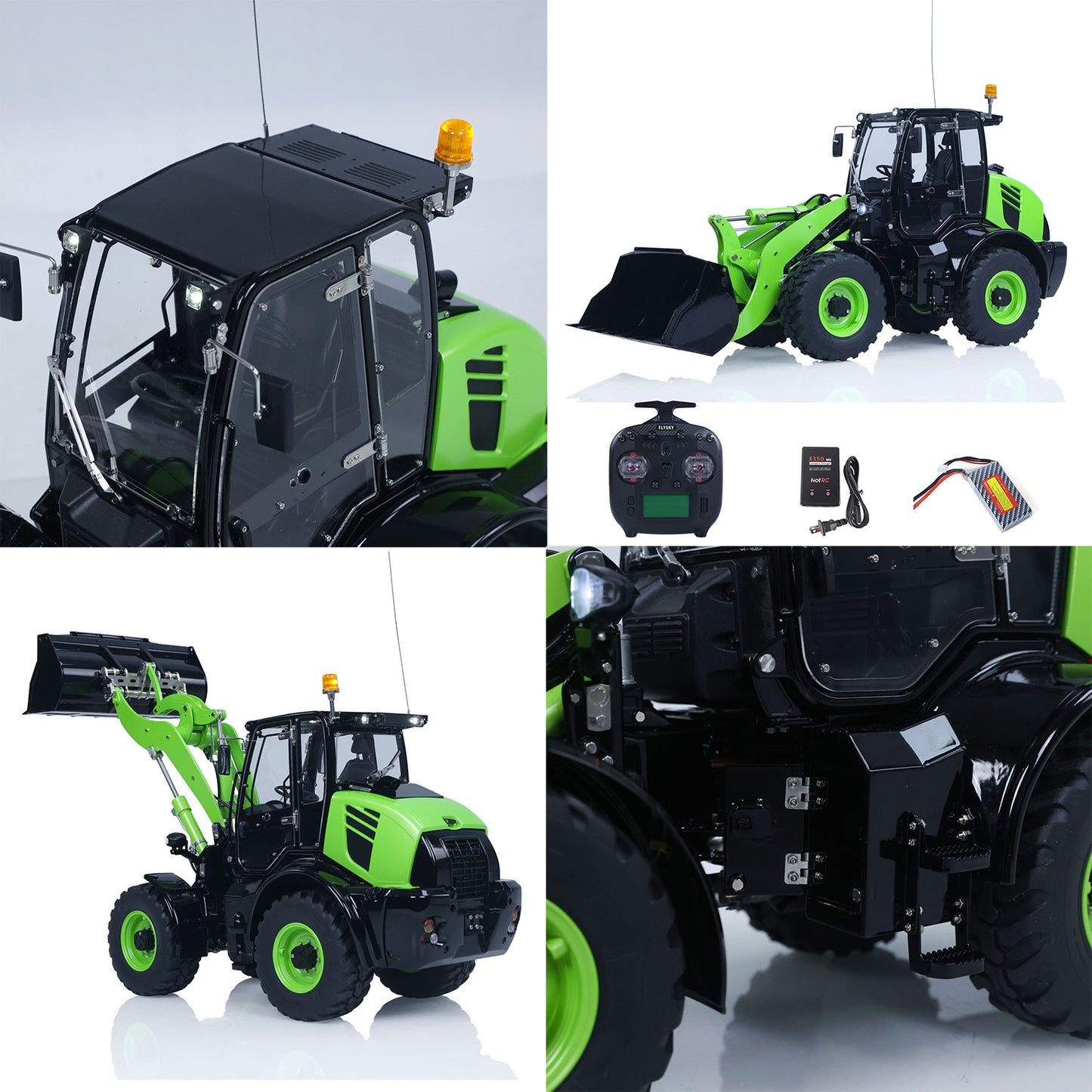 Metal LESU 1/14 RC Hydraulic Loader Aoue WA100M-8 4X4 RTR Remote Control Construction Vehicle Axle Differential Lock Sound Light ST8 Radio Engineering Machine