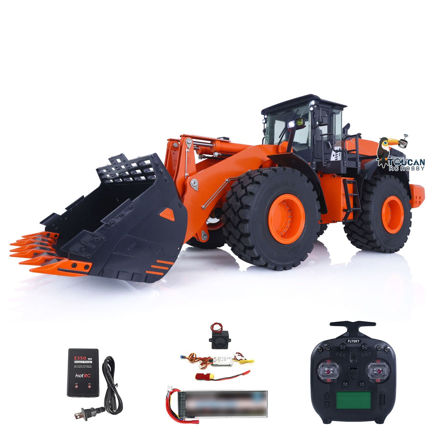 Fast Shipping Metal Hydraulic RC Loader 1/14 ZW370 JDM 198 RTR Radio Control Construction Car with New 201 Sound System