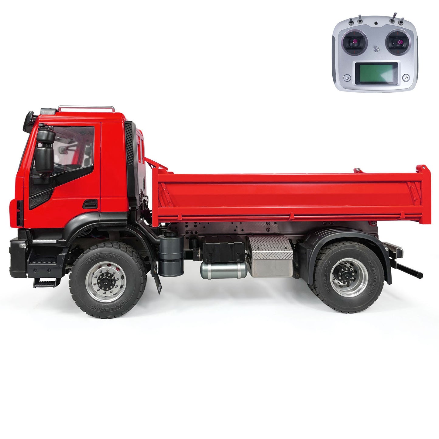 1/14 4x2 Metal RC Hydraulic Tipper 2-speed Remote Control Dump Trucks Hobby Model Car Sound Light System Painted Assembled Vehicle