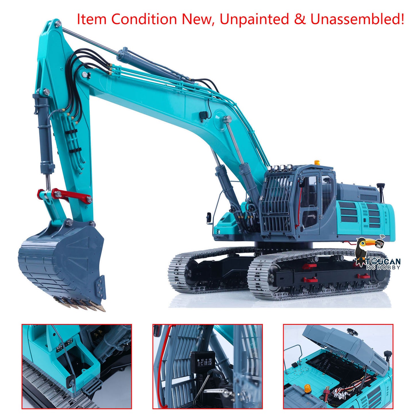 LESU 1/14 RC Metal Hydraulic Excavator SK500 RTR Remote Control Digger Model 6CH Valve 3MAP Pump Relief Valve PL18EV Lite Radio
