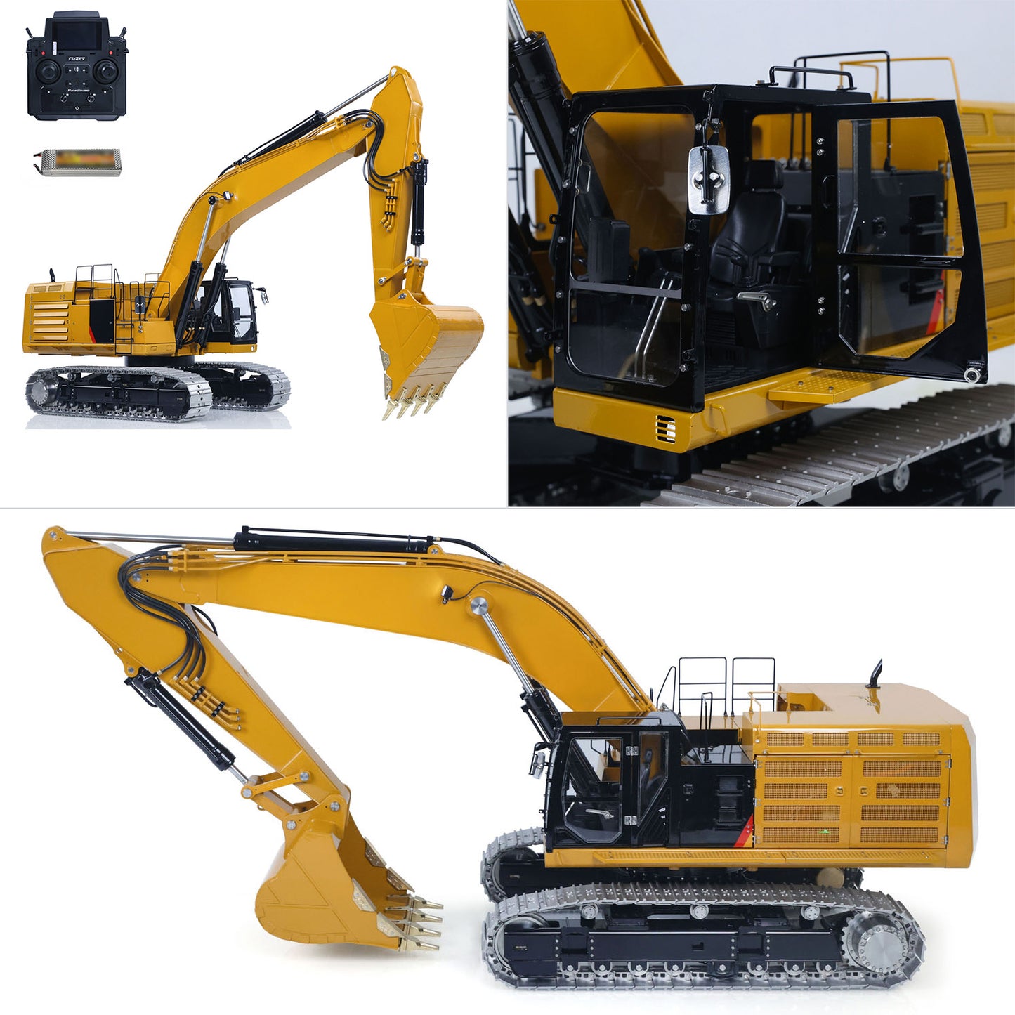 Finished LESU 1/14 Hydraulic RC Excavator 374 C374F Radio Controlled Digger RTR Heavy Machine Construction Car PL18EV LITE Battery Ready to Run