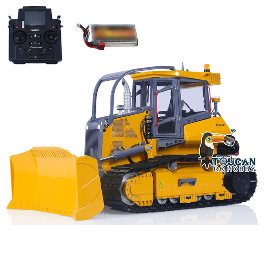 LESU 1/14 RTR Hydraulic RC Bulldozer 850K PL18EV Lite Radio Control Dozer Model 440*241*247 Ready to Run Light Sound