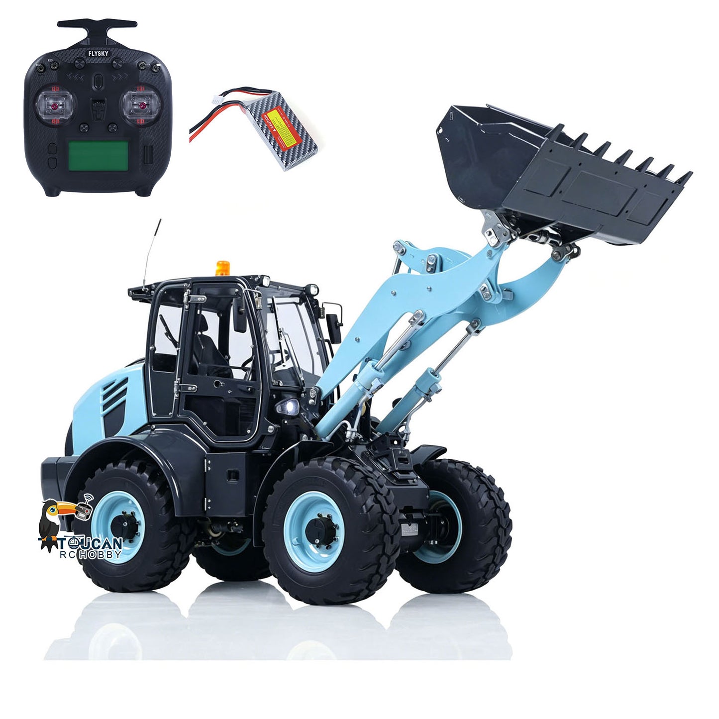 Metal LESU 1/14 RC Hydraulic Loader Aoue WA100M-8 4X4 RTR Remote Control Construction Vehicle Axle Differential Lock Sound Light ST8 Radio Engineering Machine