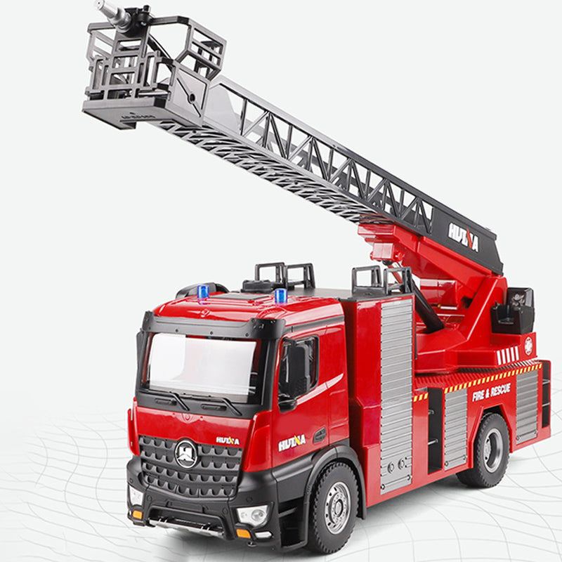 SOLD OUT US STOCK HUINA Toy 1/14 561 2.4G Sprayable Scaling Ladder Fire Truck Tractor RC Model Car