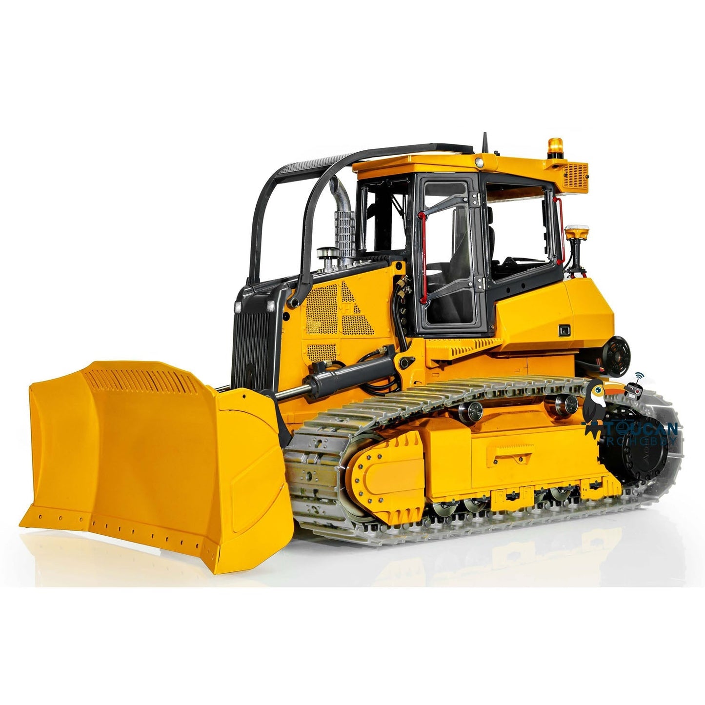 LESU 1/14 850K Aoue-850K RC Hydraulic Dozer Bulldozer Radio Controlled Truck Front Shovel Pump Light System Model