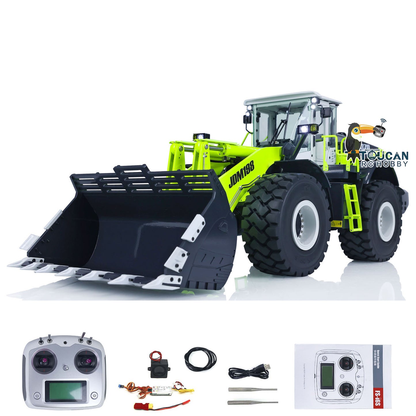 1/14 ZW370 Hydraulic RC Loader JDM 198 201 Sound System RTR Construction Car with Light Sound System 2-Speed Transmission PNP RTR