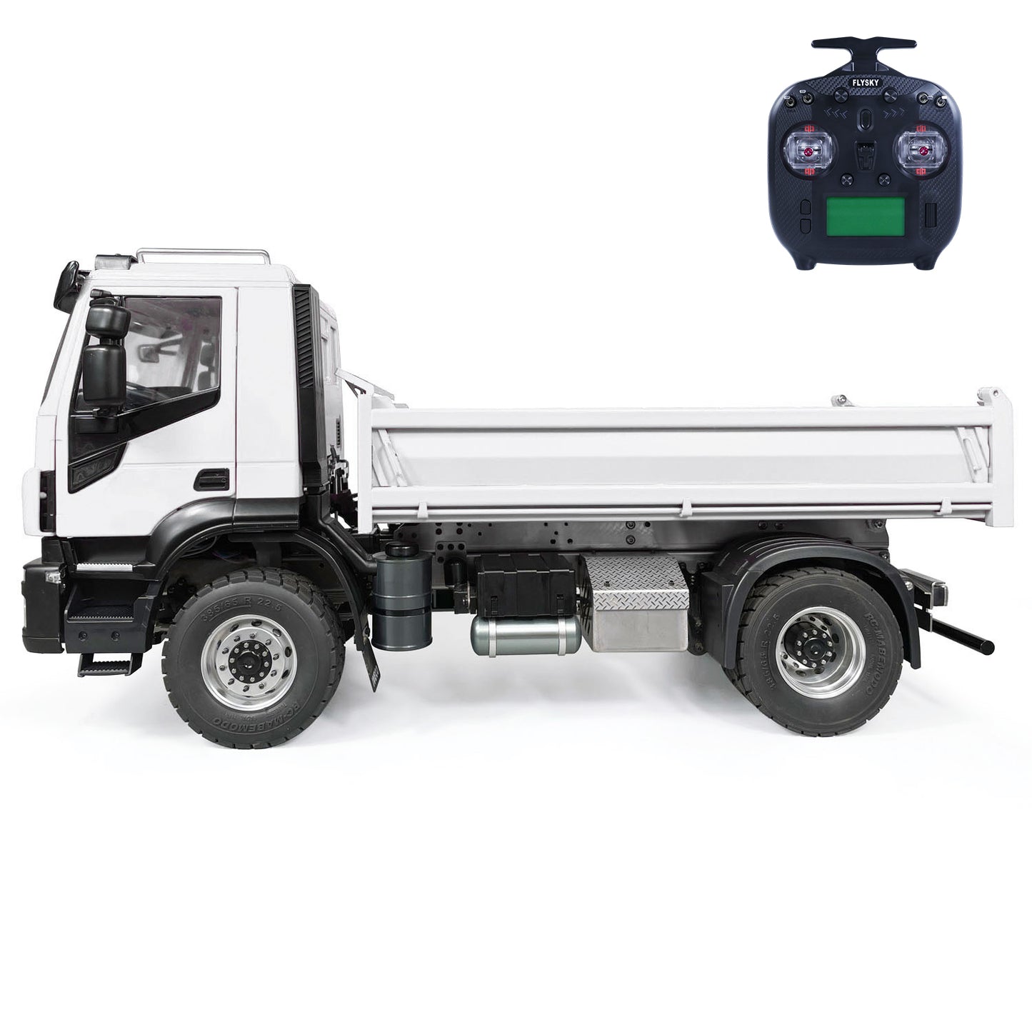 1/14 4x2 Metal RC Hydraulic Tipper 2-speed Remote Control Dump Trucks Hobby Model Car Sound Light System Painted Assembled Vehicle
