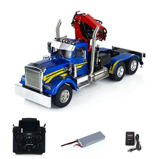 RC Tractor Truck 6x6 Metal Chassis RTR 56344 for TAMIYA 1/14 Sound Light