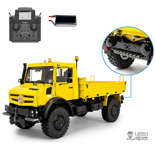 RTR LESU U4023 MT44023 1/14 Metal Hydraulic RC Off Road Car ATV Light Truck Model Light Sound System Axle Lock Flysky PL18EVLite