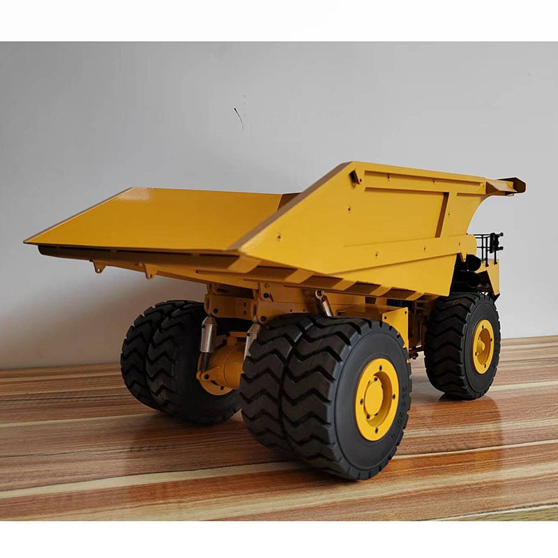 1/20 793D Metal Hydraulic RC Mine Truck Remote Controlled Heavy-duty Dumper Model Car I6X Radio Lights 61*38*30cm