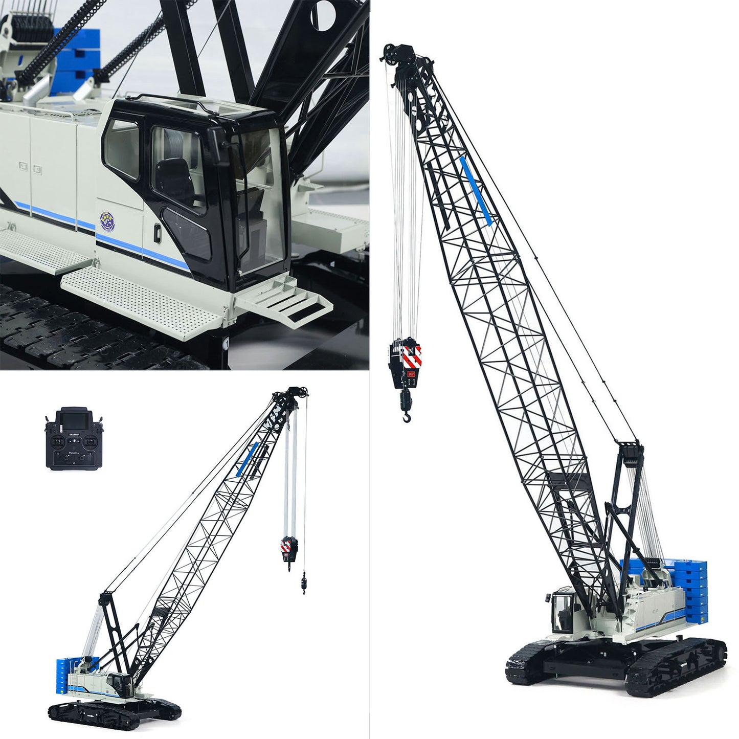 Pre- Order Metal 1/14 RC Hydraulic Crawler Crane C1200 Remote Control Construction Vehicle Flysky PL18 LITE Radio Brushless Motor Battery