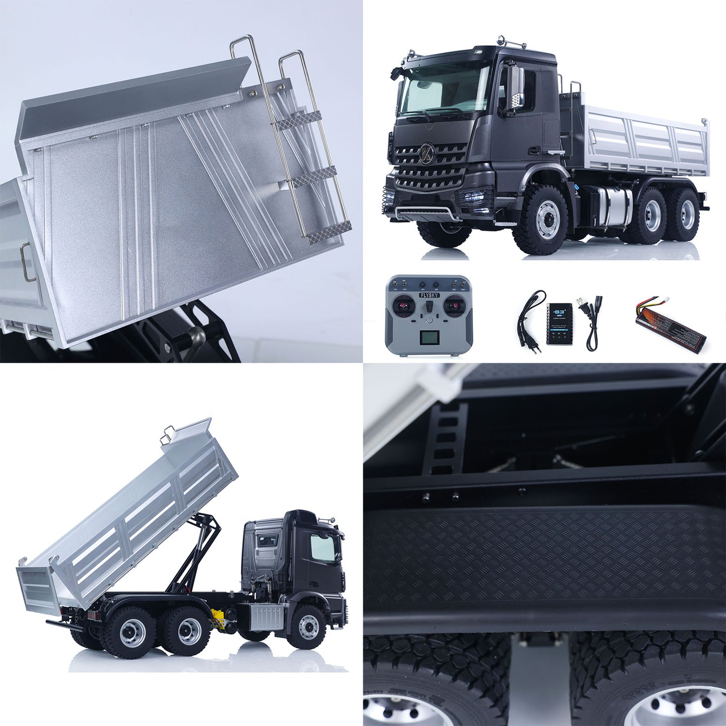 Fast Shipping New 2.4G RC Electric Lifting Dumper 5702 Model 1:14 6*6 Remote Control Tipper Lifting Rod Vehicle Sound Light Motor RTR Car Toy