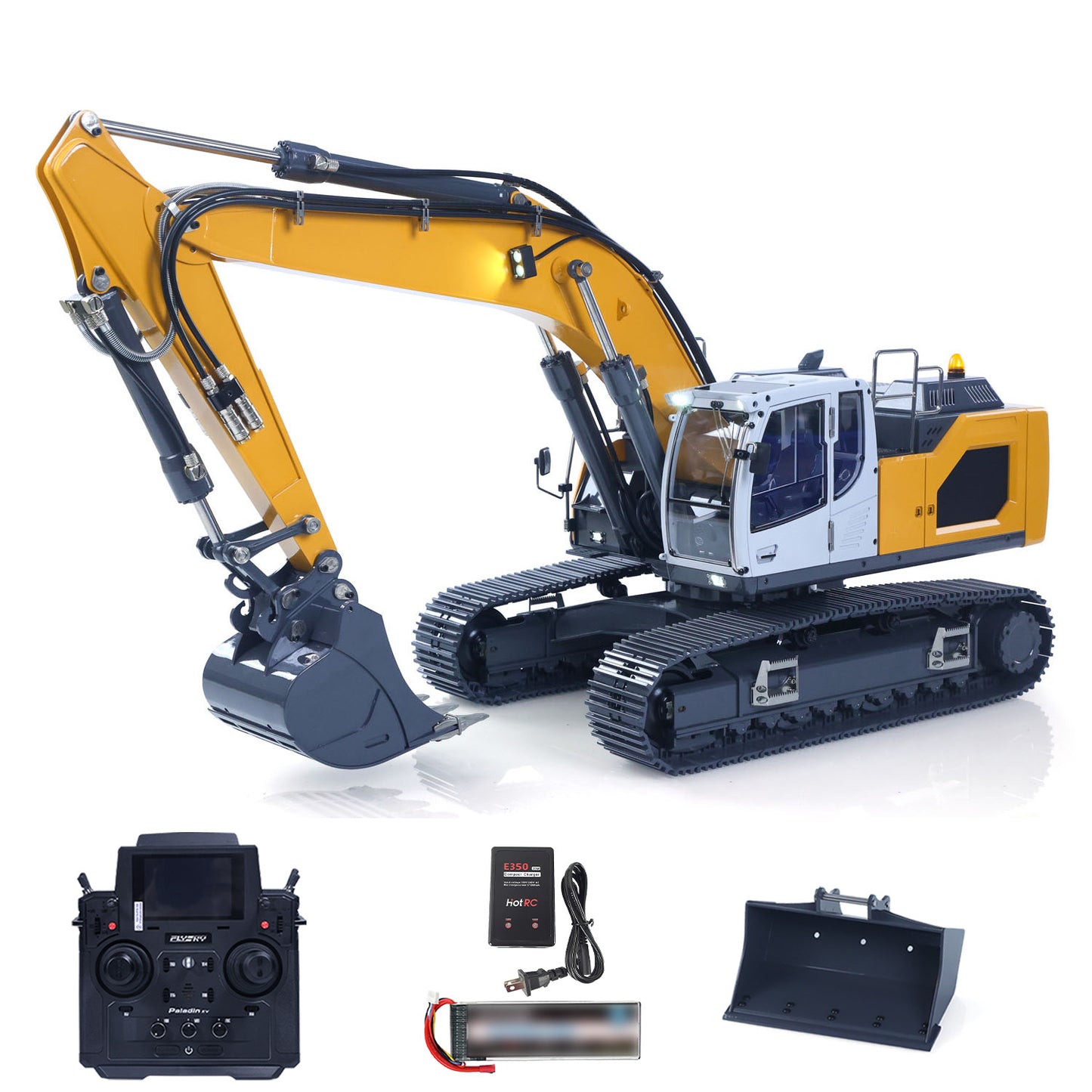 US STOCK 1:14 Hydraulic RC Excavator for Remote Control 945 5CH Reversing Valve