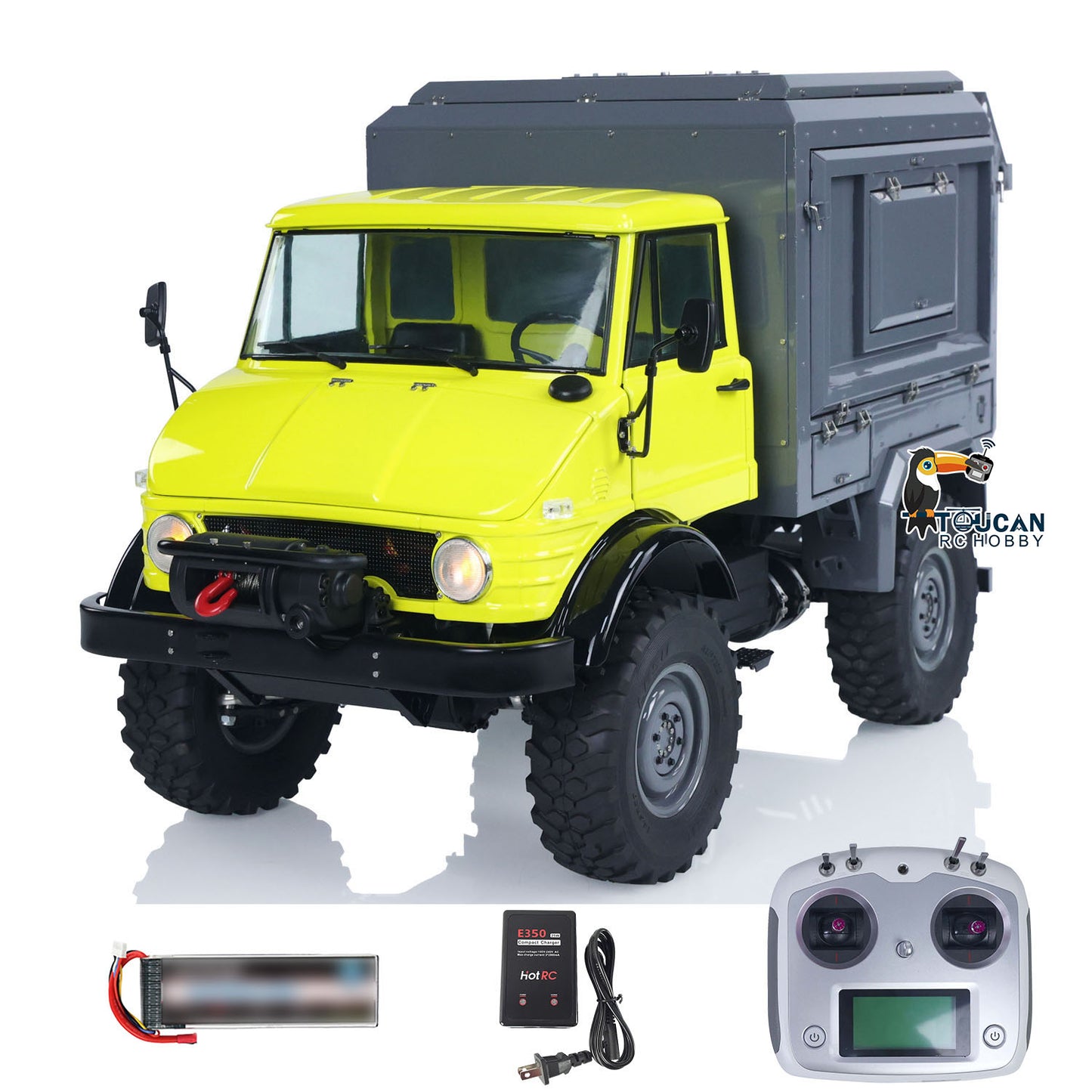 Metal LESU 1/10 4*4 RC Off-road Car RAVE-UM406 Electric Remote Control Recreational Vehicle 2Speed Gearbox Winch