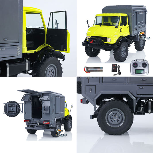 Metal LESU 1/10 4*4 RC Off-road Car RAVE-UM406 Electric Remote Control Recreational Vehicle 2Speed Gearbox Winch I6S Radio