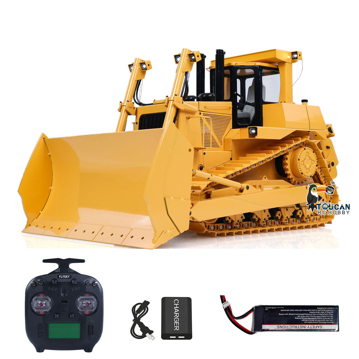 Fast Free Shipping 1/14 Scale JDMODEL Metal RC Hydraulic Bulldozer DXR2 JDM-98 W/ Light Sound Pump Cylinder ESC Motor Battery
